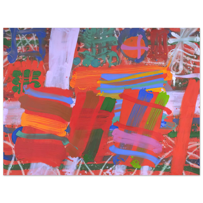 Albert Irvin - St. Germain - 1995  75x100 cm / 30x40inches Fine Art Poster