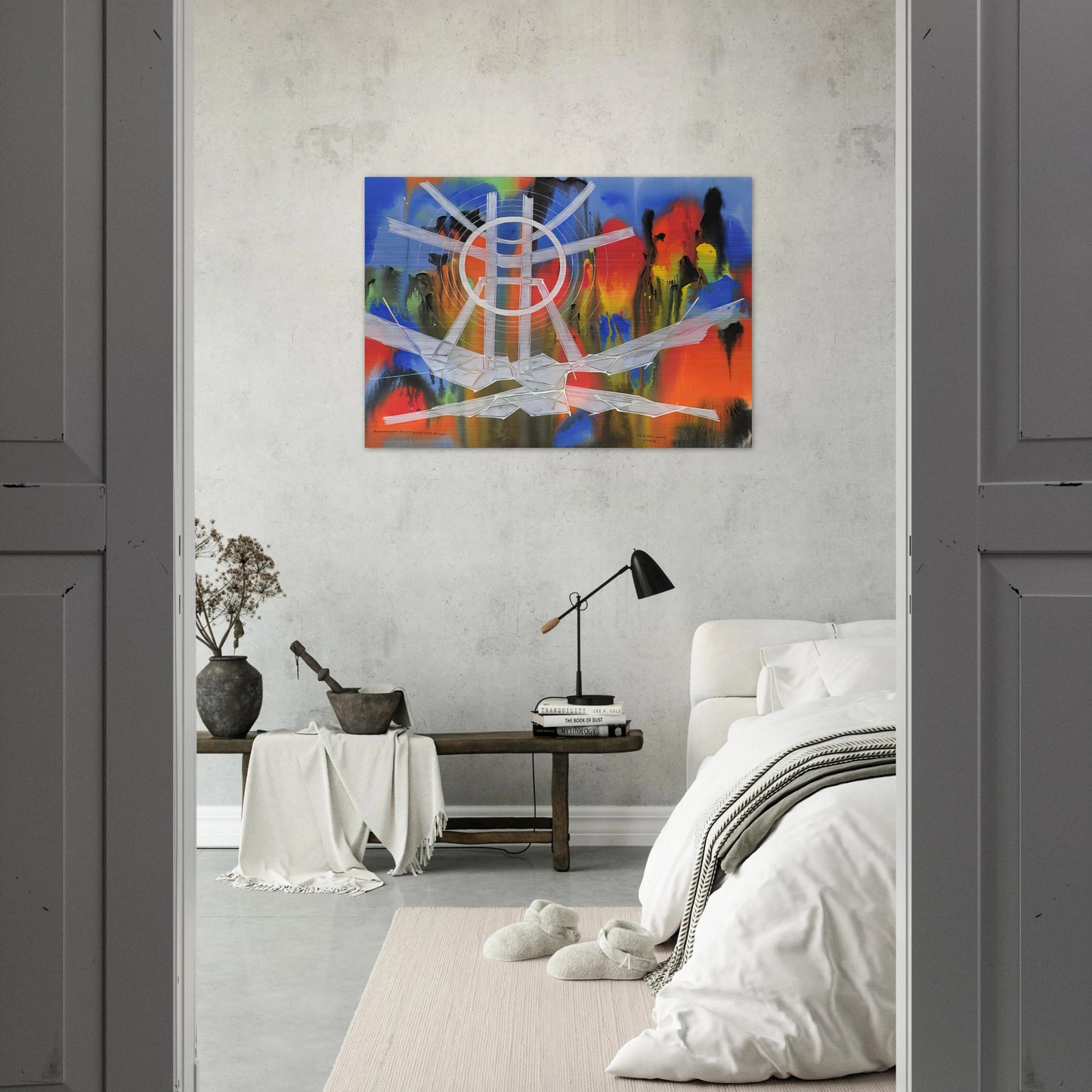 Significant Event Note - 1980 - Jimmy Ernst Brushed Aluminum Print - 70x100 cm / 28x40 inches | Jimmy Ernst Aluminum Print | Jimmy Ernst Prints