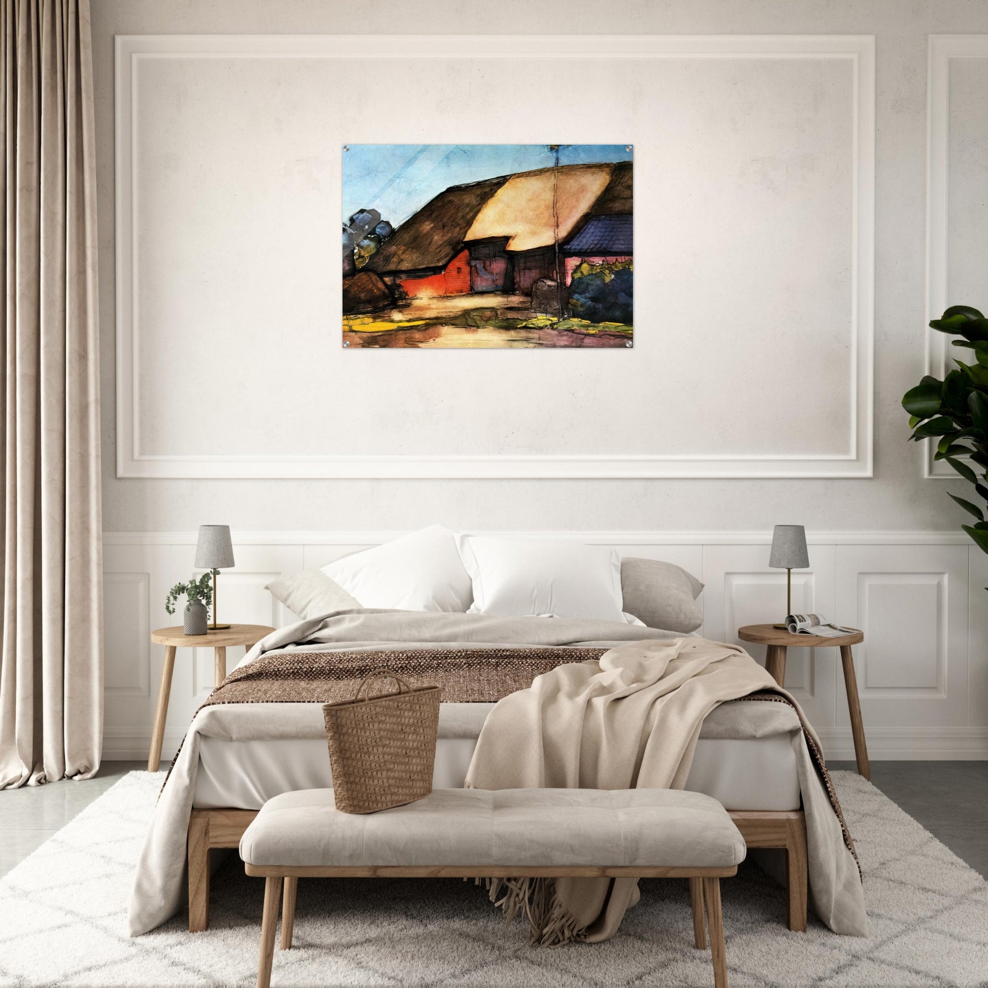 Small farm on Nistelrode - Piet Mondrian Acrylic Print - 70x100 cm / 28x40″ inches | Piet Mondrian Wall Art | Piet Mondrian Prints