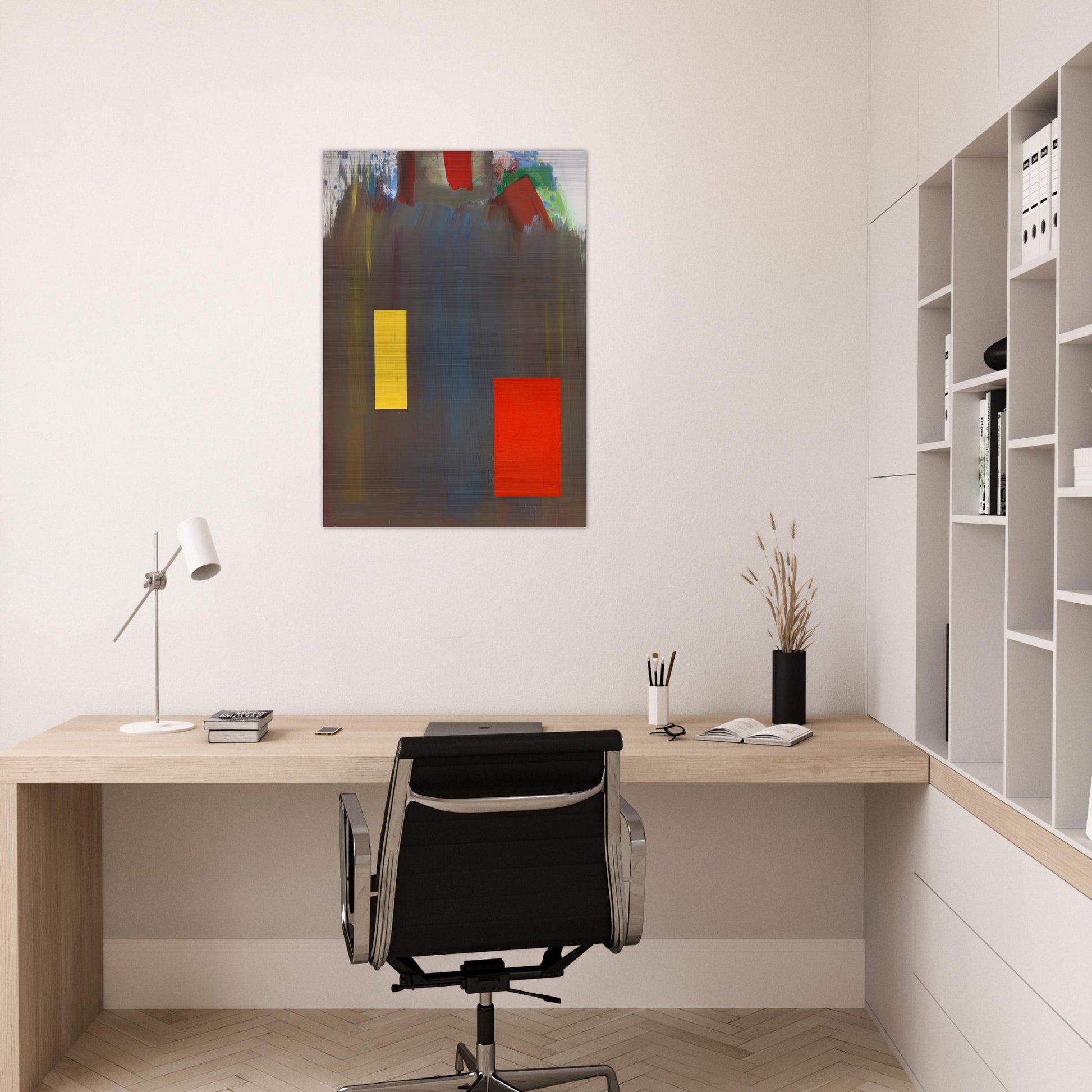 Memoria in Aeternum - Hans Hofmann Brushed Aluminum Print - 70x100 cm / 28x40 inches | Hans Hofmann Aluminum Print | Hans Hofmann Prints