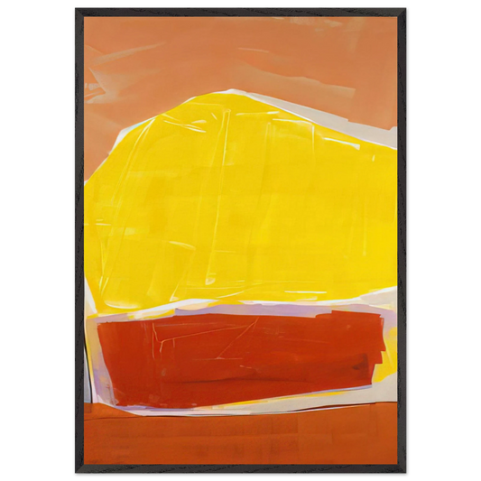 Loves Power - 1982 - Ronnie Landfield 70x100 cm / 28x40 inches Framed Art Print – Black Wooden Frame