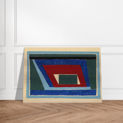 UNTITLED ABSTRACTION MANTIC 1940 - Josef Albers Brushed Aluminum Print - 70x100 cm / 28x40 inches | Josef Albers Aluminum Print | Josef Albers Prints
