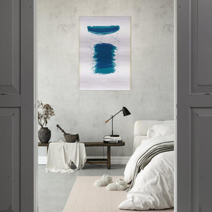 Very First Stone - Sam Francis Brushed Aluminum Print - 70x100 cm / 28x40 inches | Sam Francis Aluminum Print | Sam Francis Prints