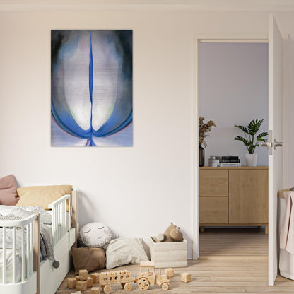 Blue Line - Georgia O'Keeffe Brushed Aluminum Print - 70x100 cm / 28x40 inches | Georgia O'Keeffe Aluminum Print | Georgia O'Keeffe Prints