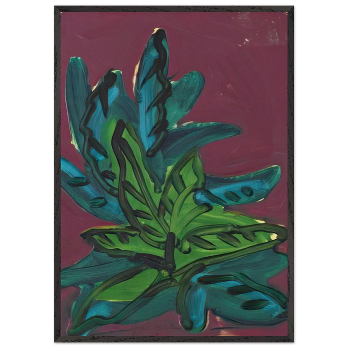 Untitled - Fauvism Tachisme - Charles Lapicque 70x100 cm / 28x40 inches Framed Art Print – Black Wooden Frame