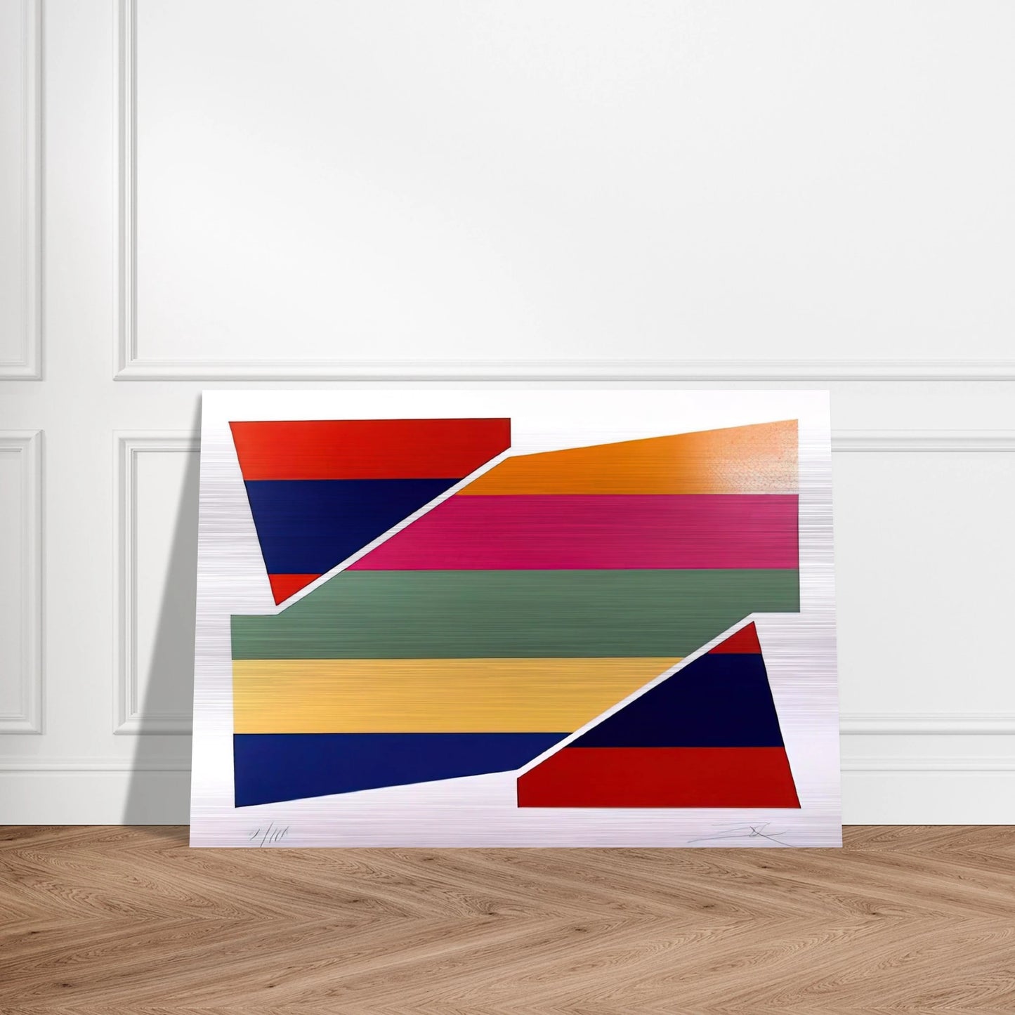Rotation I - 1980 - Larry Zox Brushed Aluminum Print - 70x100 cm / 28x40 inches | Larry Zox Aluminum Print | Larry Zox Prints