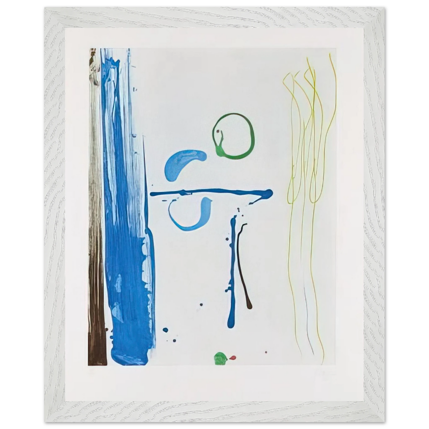 Helen Frankenthaler - Sunshine After Rain - 1987 Wall art - 27x35 cm / 11x14 inches - Premium Wooden Framed Poster With Fine Art Paper-canvas - Black frame