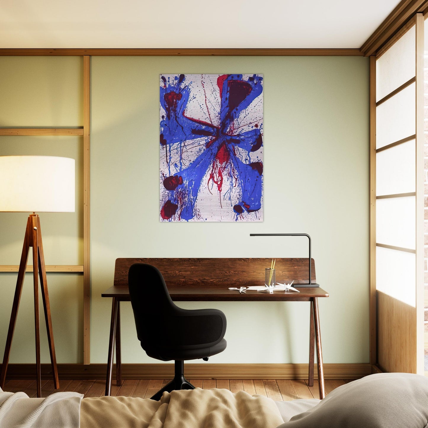 Damn Braces - Sam Francis Brushed Aluminum Print - 70x100 cm / 28x40 inches | Sam Francis Aluminum Print | Sam Francis Prints