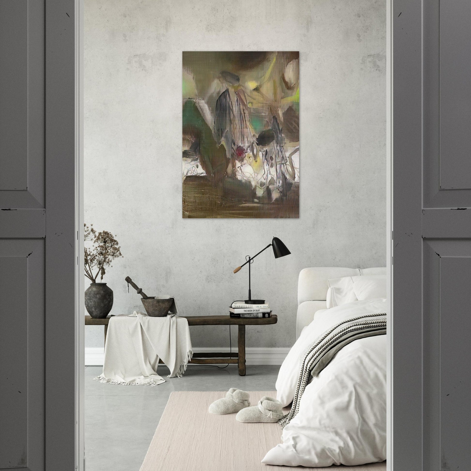 COMPOSITION 1977 - Chu teh Chun Brushed Aluminum Print - 70x100 cm / 28x40 inches | Chu teh Chun Aluminum Print | Chu teh Chun Prints