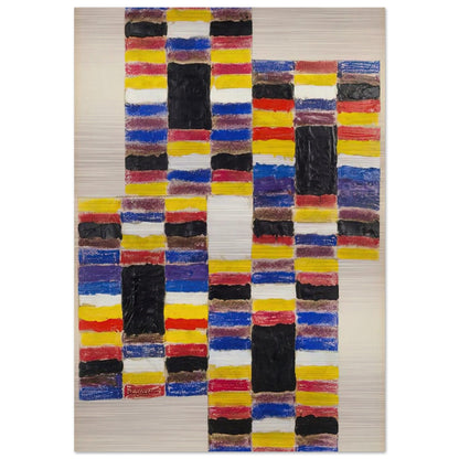 Ascending I - 1958 - Alfred Jensen Brushed Aluminum Print - 70x100 cm / 28x40 inches | Alfred Jensen Aluminum Print | Alfred Jensen Prints
