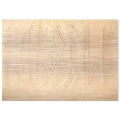 ALPHABET 1969 - Jasper Johns Brushed Aluminum Print - 70x100 cm / 28x40 inches | Jasper Johns Aluminum Print | Jasper Johns Prints