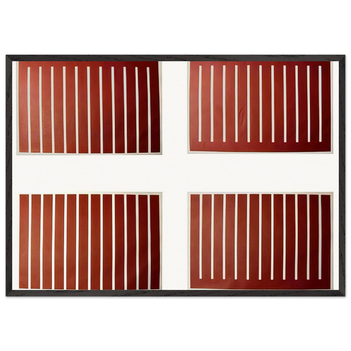 Untitled - 1992 N2 - Donald Judd 70x100 cm / 28x40 inches Framed Art Print – Black Wooden Frame