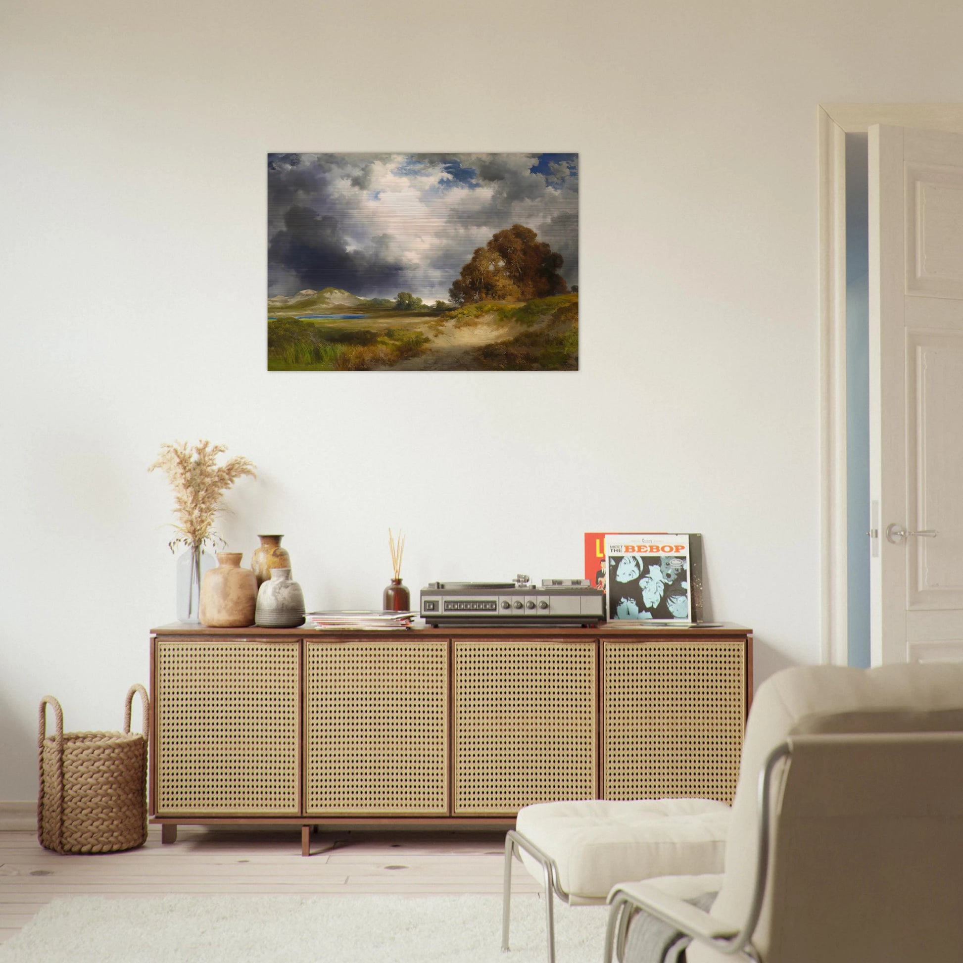 East Hampton - Thomas Moran Brushed Aluminum Print - 70x100 cm / 28x40 inches | Thomas Moran Aluminum Print | Thomas Moran Prints