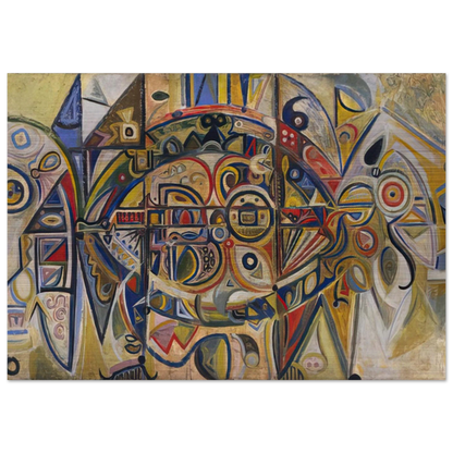 Desert - Richard Pousette-Dart Brushed Aluminum Print - 70x100 cm / 28x40 inches | Richard Pousette-Dart Aluminum Print | Richard Pousette-Dart Prints