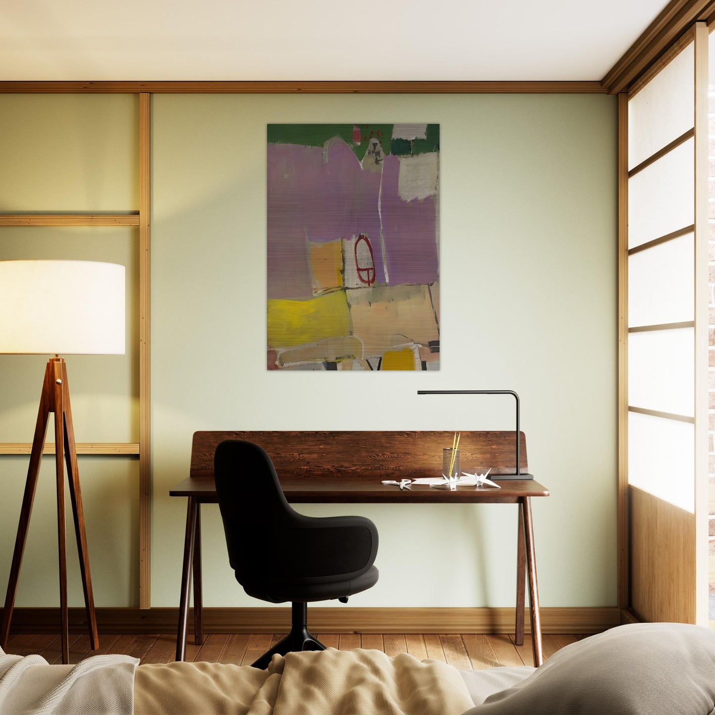 Albuquerque #4 - Richard Diebenkorn Brushed Aluminum Print - 70x100 cm / 28x40 inches | Richard Diebenkorn Aluminum Print | Richard Diebenkorn Prints
