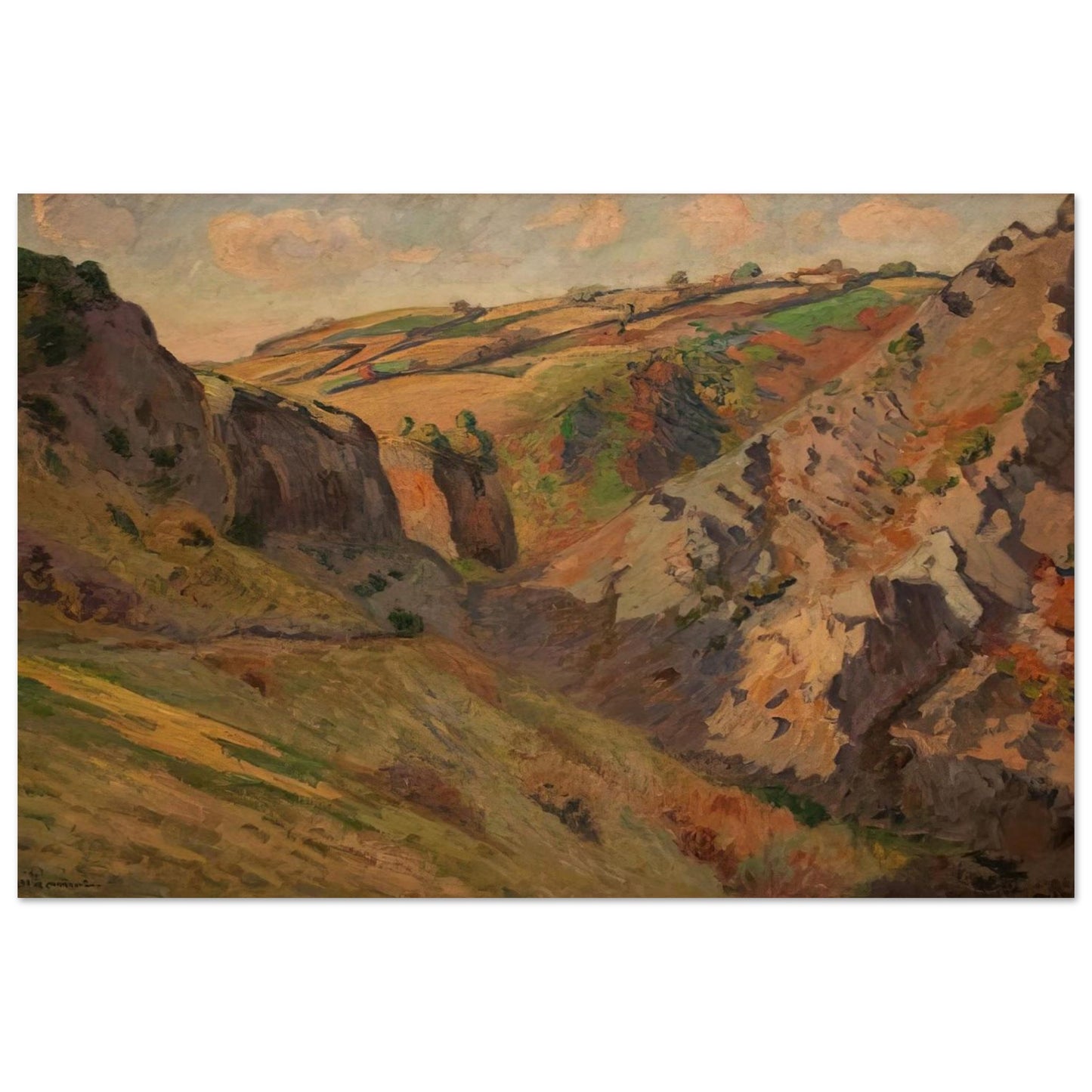 Caves Prunal near Pontgibaud Auvergne - Armand Guillaumin Art Prints - 100x150 cm / 40x60″ inches | Armand Guillaumin Poster | Armand Guillaumin Prints