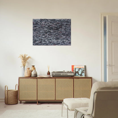 Horizontal Lines of Color - Sol LeWitt Brushed Aluminum Print - 70x100 cm / 28x40 inches | Sol LeWitt Aluminum Print | Sol LeWitt Prints