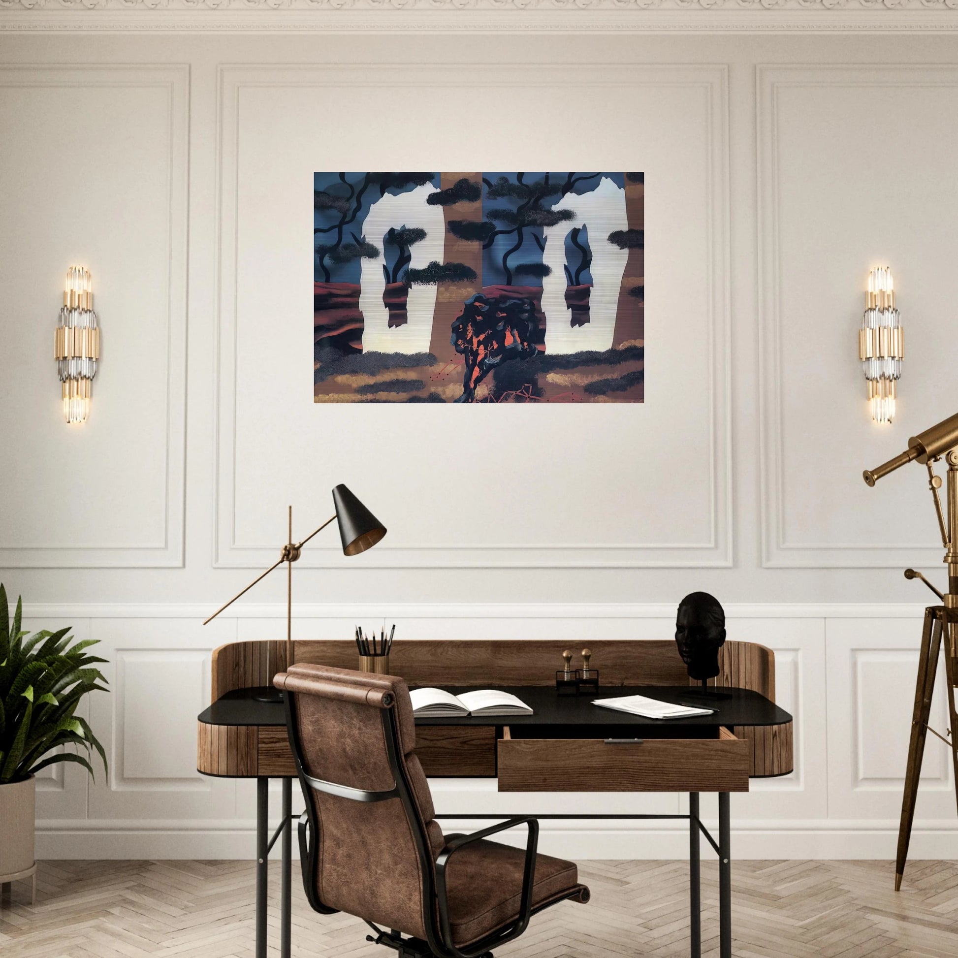 A TASTE OF THE INVISIBLE 1927 - Rene Magritte Brushed Aluminum Print - 70x100 cm / 28x40 inches | Rene Magritte Aluminum Print | Rene Magritte Prints