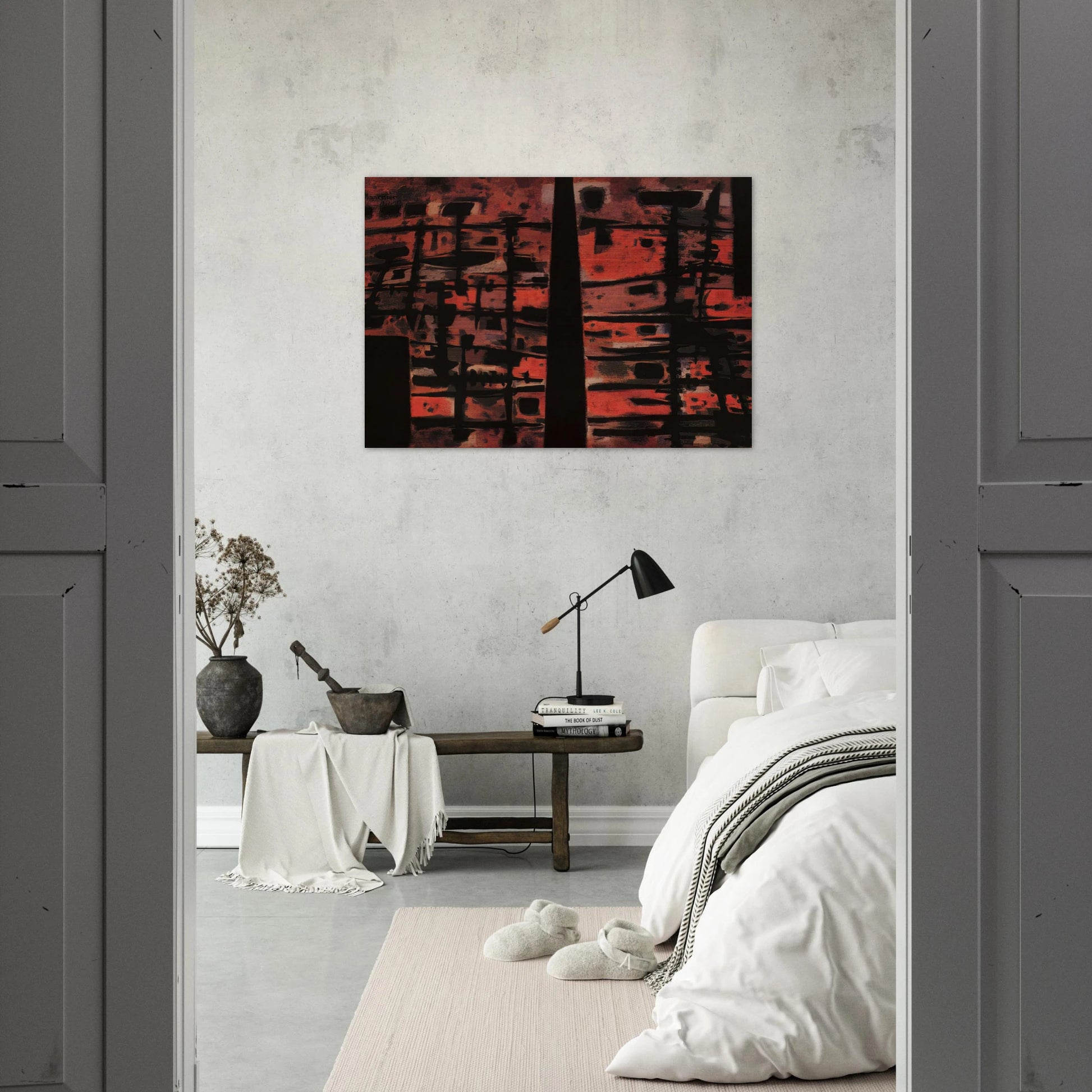 La Sixième Heure - 1958 - Alfred Manessier Brushed Aluminum Print - 70x100 cm / 28x40 inches | Alfred Manessier Aluminum Print | Alfred Manessier Prints