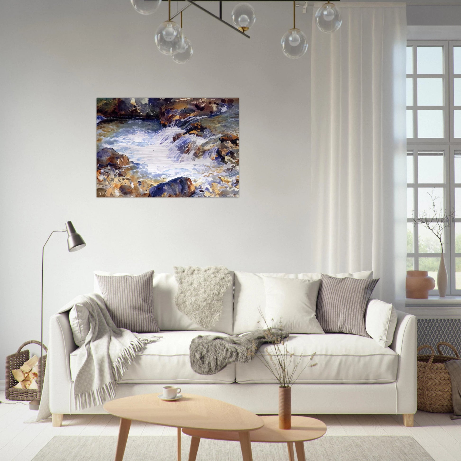 In the Tyrol - John Singer Sargent Brushed Aluminum Print - 70x100 cm / 28x40 inches | John Singer Sargent Aluminum Print | John Singer Sargent Prints