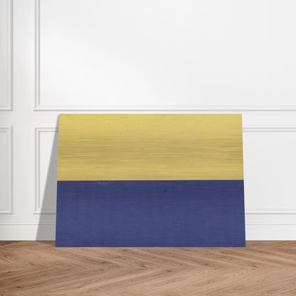 Yellow and Blue - Ellsworth Kelly Brushed Aluminum Print - 70x100 cm / 28x40 inches | Ellsworth Kelly Aluminum Print | Ellsworth Kelly Prints