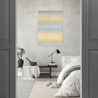 With My Back to the World - Agnes Martin Brushed Aluminum Print - 70x100 cm / 28x40 inches | Agnes Martin Aluminum Print | Agnes Martin Prints