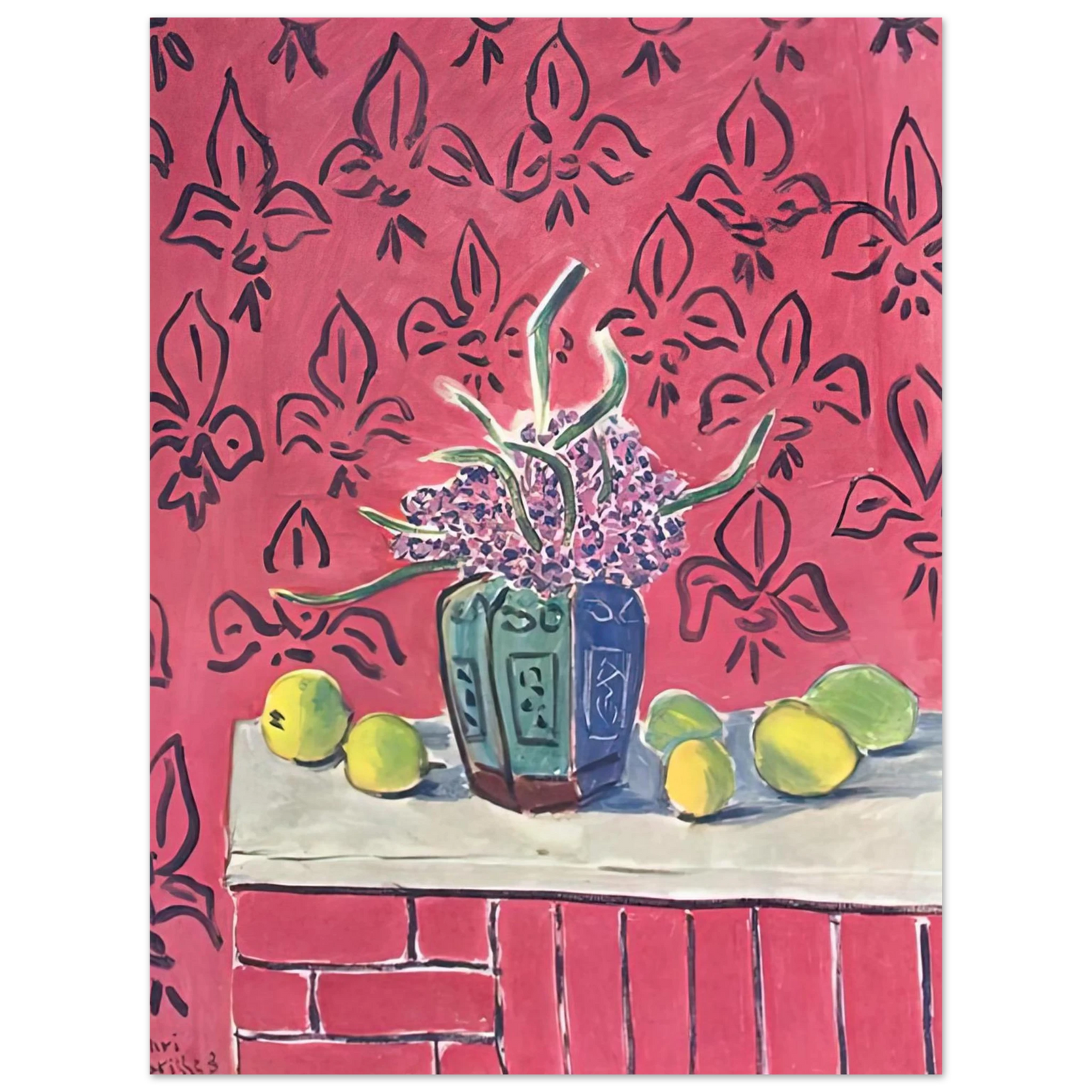 Henri Matisse - STILL LIFE WITH LEMONS 1943  75x100 cm / 30x40inches Fine Art Poster
