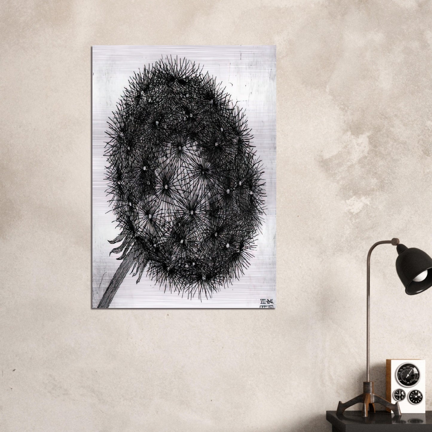 BLOWBALL I - MC Escher Brushed Aluminum Print - 70x100 cm / 28x40 inches | MC Escher Aluminum Print | MC Escher Prints