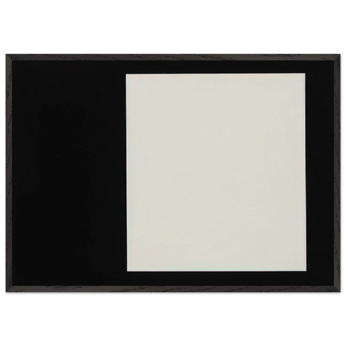 Rectangle from the series Line Form Color - Ellsworth Kelly 70x100 cm / 28x40 inches Framed Art Print – Black Wooden Frame