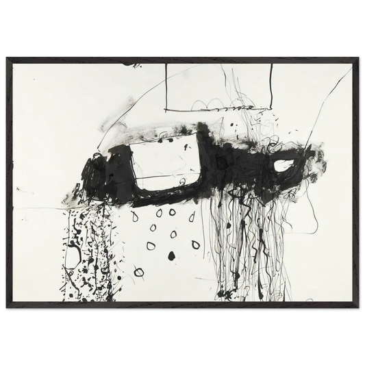 Boxcar - 1981 - Gene Davis 70x100 cm / 28x40 inches Framed Art Print – Black Wooden Frame