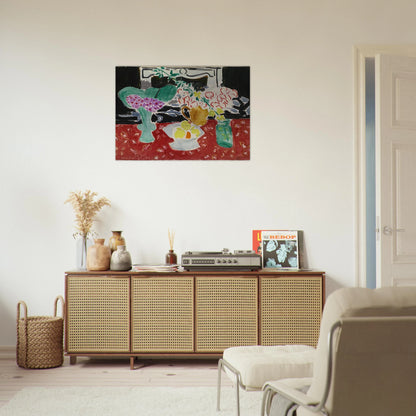 ROSES DE NOEL ET SAXIFRAGE 1944 - Henri Matisse Brushed Aluminum Print - 70x100 cm / 28x40 inches | Henri Matisse Aluminum Print | Henri Matisse Prints
