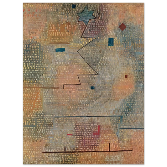 Paul Klee - RISING STAR 1923  75x100 cm / 30x40inches Fine Art Poster
