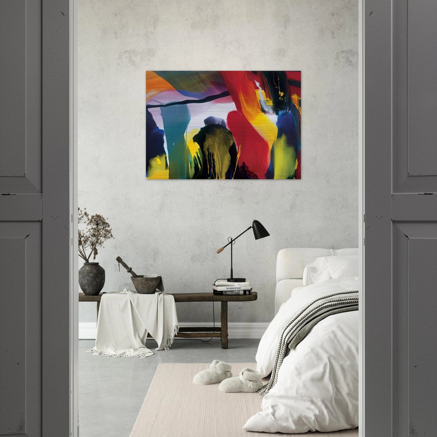 Phenomena Solstice Encounter - Paul Jenkins Brushed Aluminum Print - 70x100 cm / 28x40 inches | Paul Jenkins Aluminum Print | Paul Jenkins Prints