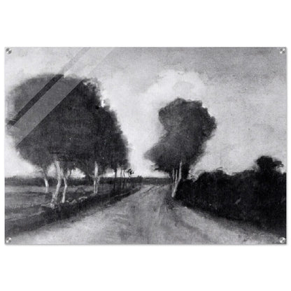 Country Lane with Trees - Vincent van Gogh Acrylic Print - 70x100 cm / 28x40″ inches