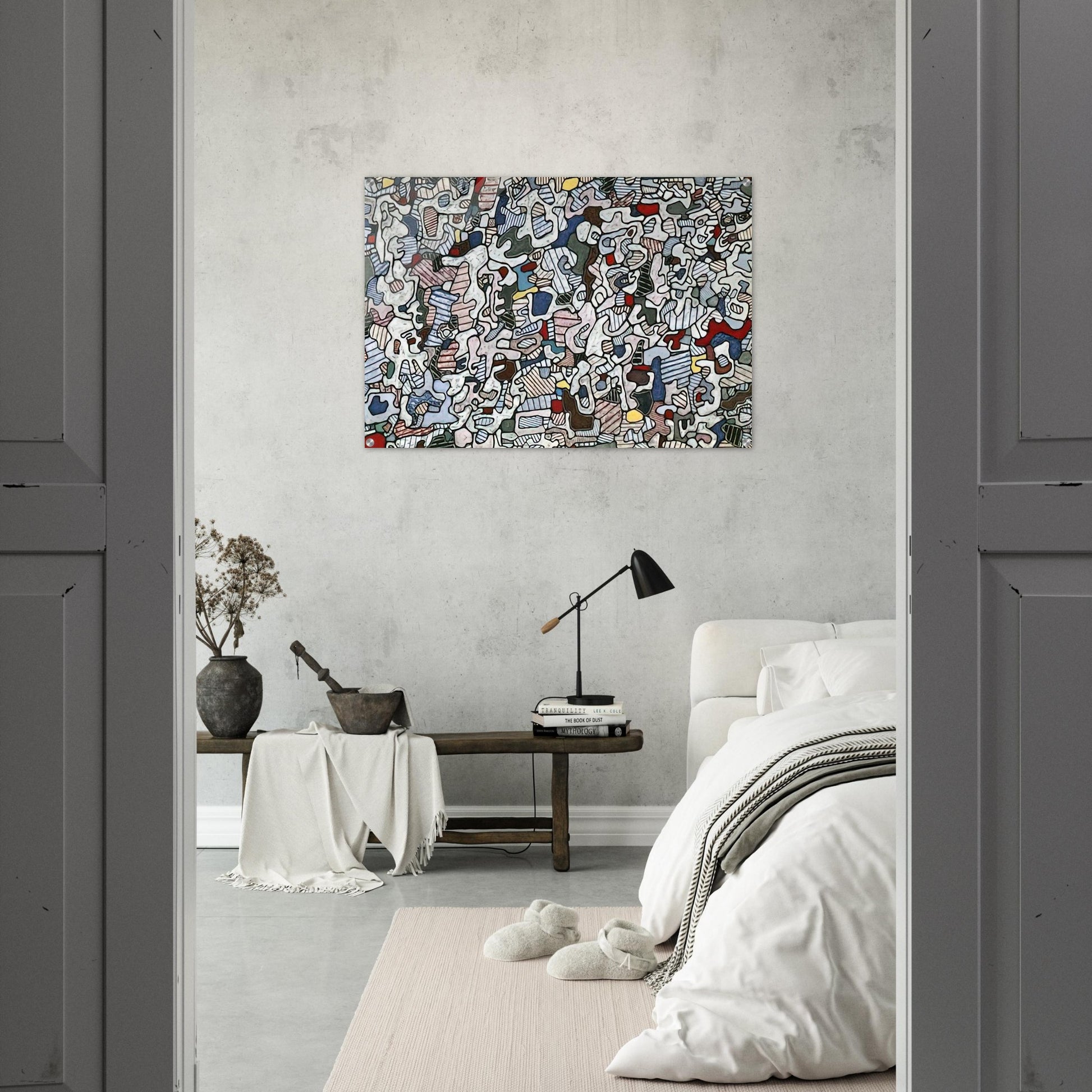 L HOURLOUPE 1966 - Jean Dubuffet Acrylic Print - 70x100 cm / 28x40″ inches