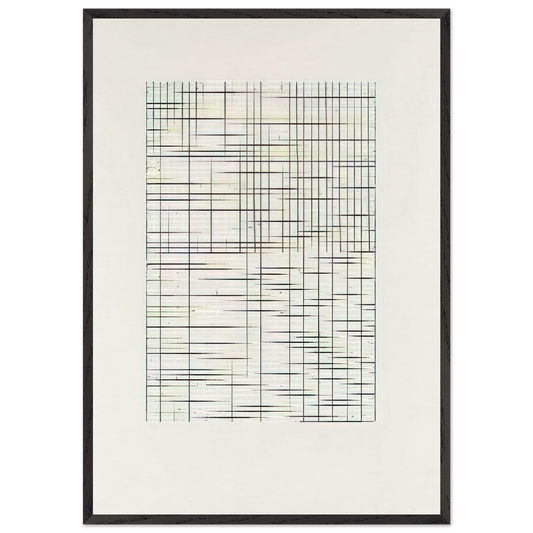 Untitled from Adriatics - Minimalism - Brice Marden 70x100 cm / 28x40 inches Framed Art Print – Black Wooden Frame