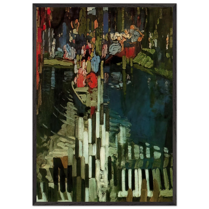 Piano Keys Lake - Frantisek Kupka 70x100 cm / 28x40 inches Framed Art Print – Black Wooden Frame