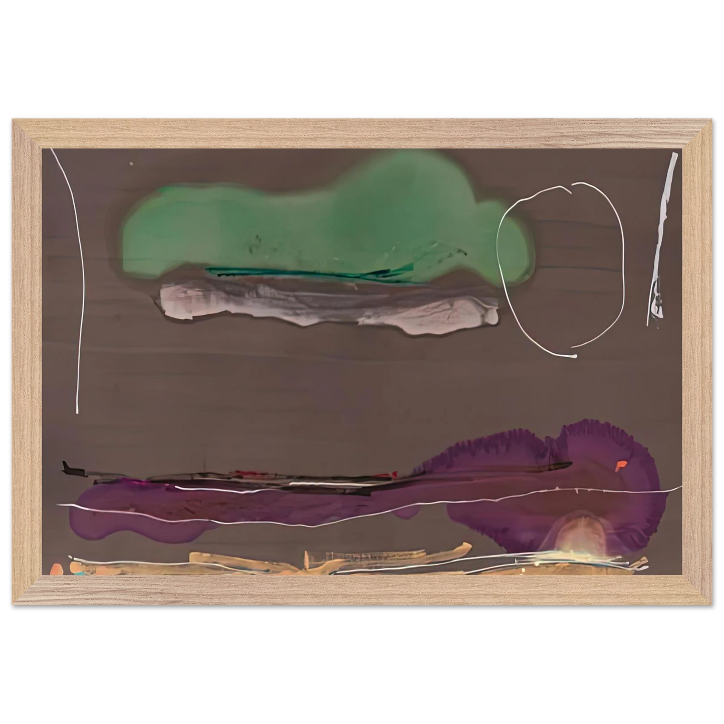 Helen Frankenthaler - Madrid, 1984- Wall Art - 60x80 cm / 24x32 inches - Fine Art Poster-canvas - -
