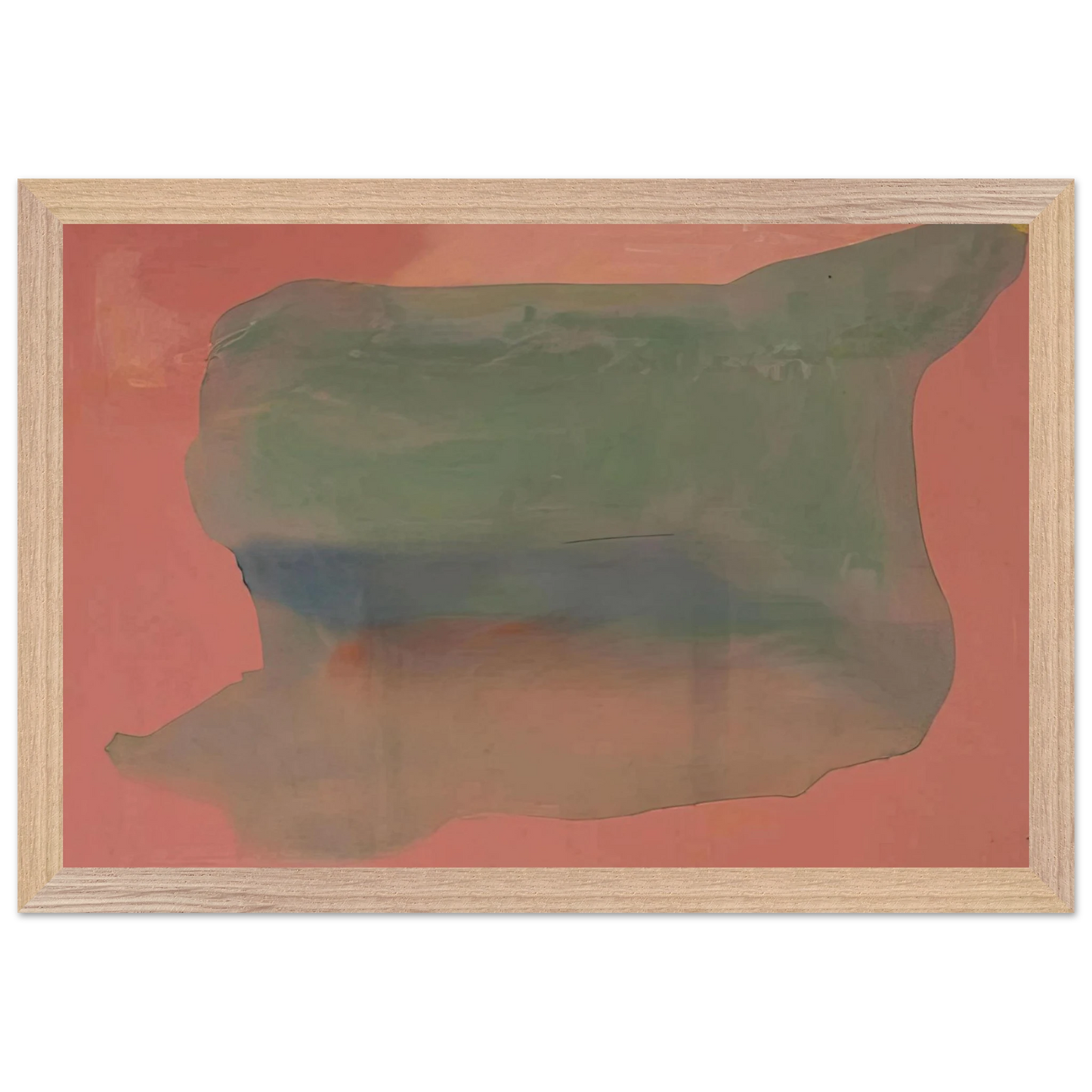Helen Frankenthaler - Yearning - 1973 Wall art - 50x70 cm / 20x28 inches - Premium Wooden Framed Poster With Fine Art Paper-canvas - Black frame