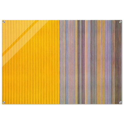 Half Lemon - 1969 - Gene Davis Acrylic Print - 70x100 cm / 28x40″ inches