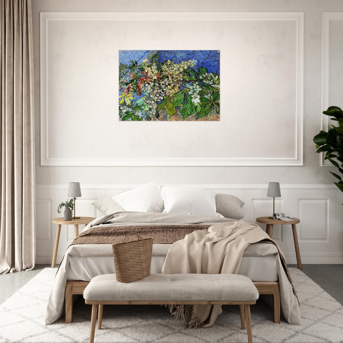 Blossoming Chestnut Branches - Vincent van Gogh Acrylic Print - 70x100 cm / 28x40″ inches | Vincent van Gogh Wall Art | Vincent van Gogh Prints