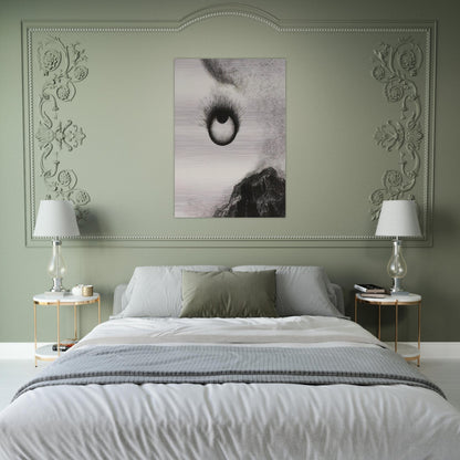 EVERYWHERE EYEBALLS ARE AFLAME 1888 - Odilon Redon Brushed Aluminum Print - 70x100 cm / 28x40 inches | Odilon Redon Aluminum Print | Odilon Redon Prints