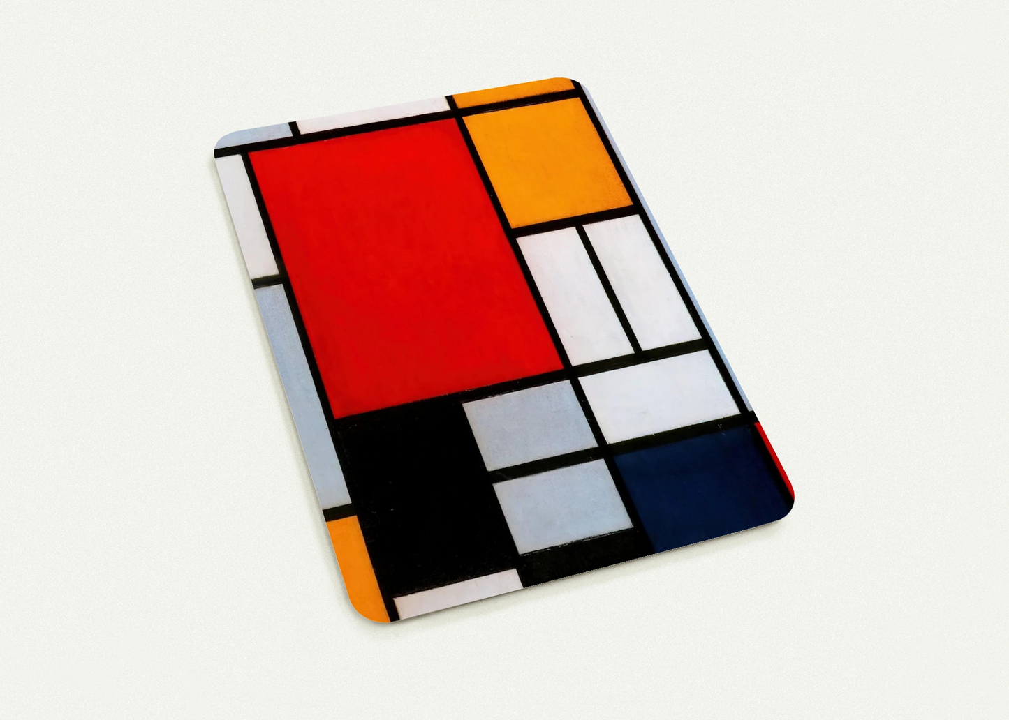 Composition with Large Red Plane, Yellow, Black, Gray and Blue By Piet Mondrian Pack of 10 Post Cards | Piet Mondrian Post Cards | A6 (10.5 x 14.8 cm) - 4.1 x 5.8 inches