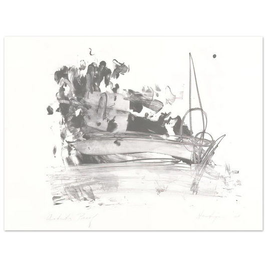 Grace Hartigan - The Hero Leaves His Ship  75x100 cm / 30x40inches Fine Art Poster