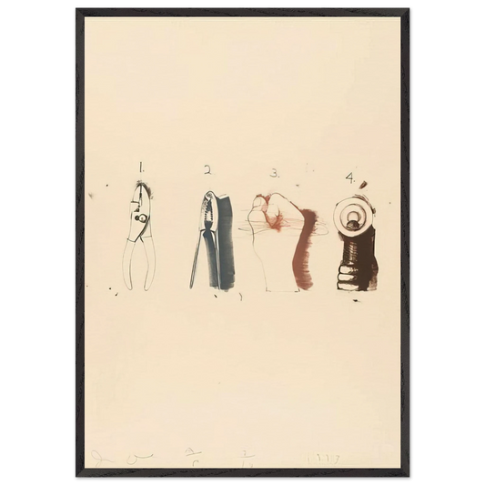 NUTCRACKER 1973 - Jim Dine 70x100 cm / 28x40 inches Framed Art Print – Black Wooden Frame