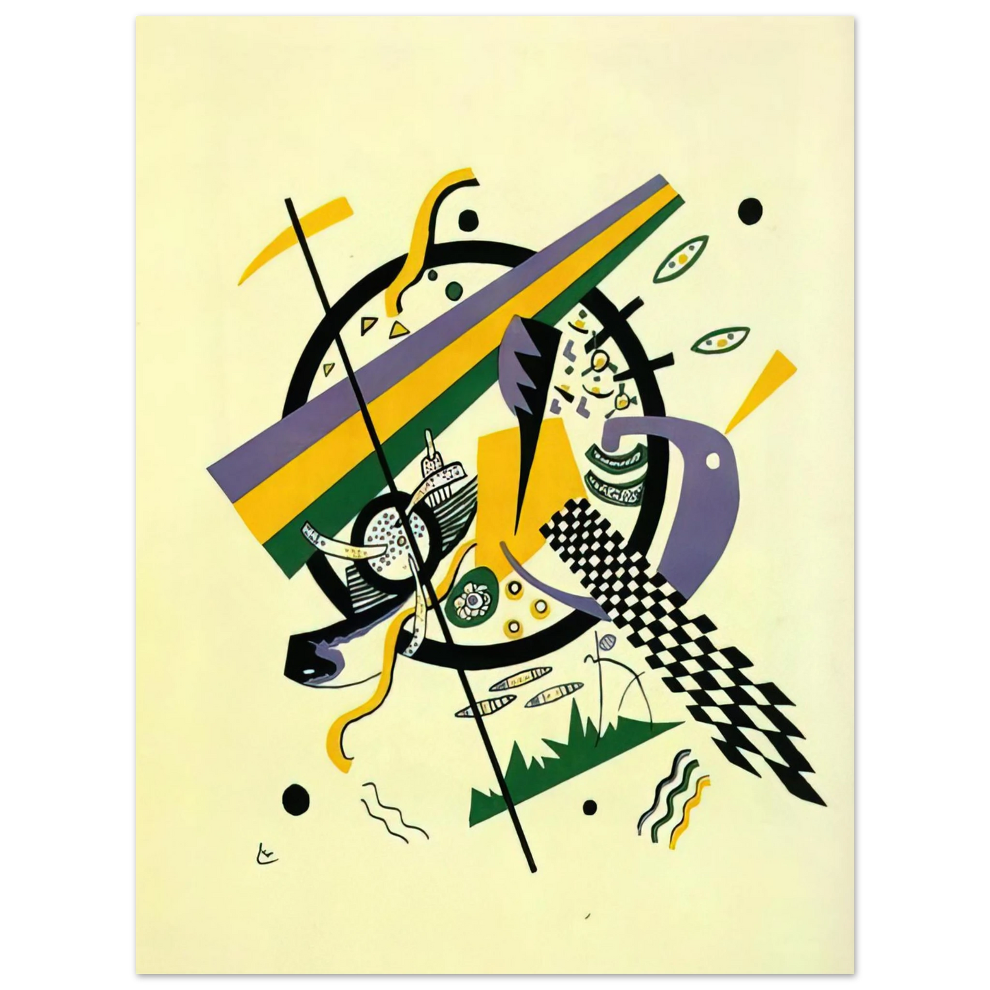 Wassily Kandinsky - SMALL WORLDS IV 1922  75x100 cm / 30x40inches Fine Art Poster
