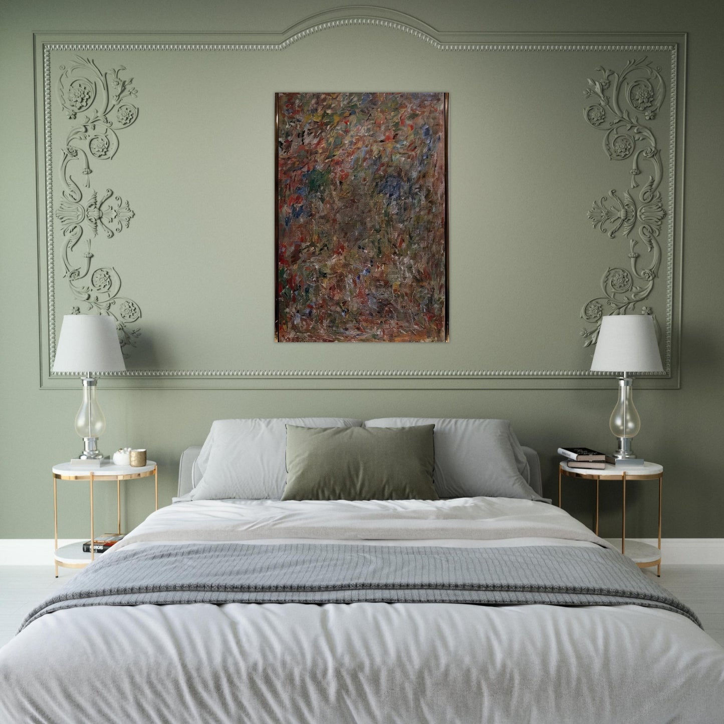 ABSTRACTION 1963 - Milton Resnick Brushed Aluminum Print - 70x100 cm / 28x40 inches | Milton Resnick Aluminum Print | Milton Resnick Prints
