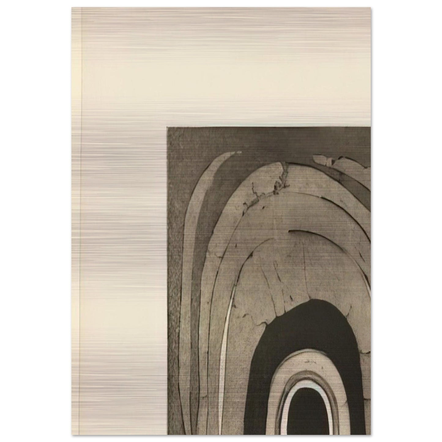 ETCHING ONE 1967 - Lee Bontecou Brushed Aluminum Print - 70x100 cm / 28x40 inches | Lee Bontecou Aluminum Print | Lee Bontecou Prints