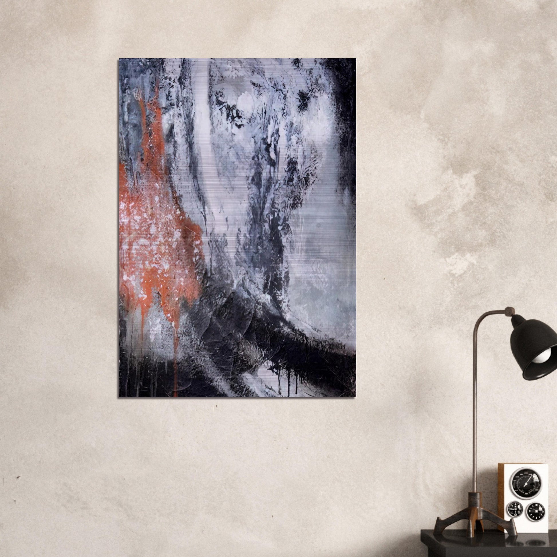 Untitled - Tachisme - Jiro Yoshihara Brushed Aluminum Print - 70x100 cm / 28x40 inches | Jiro Yoshihara Aluminum Print | Jiro Yoshihara Prints