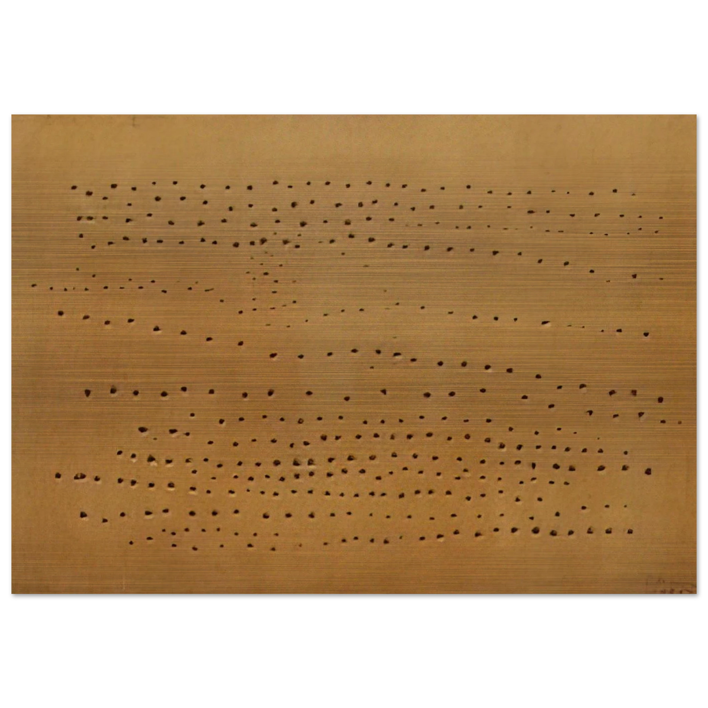 Concept Spatiale - 1950 - Lucio Fontana Brushed Aluminum Print - 70x100 cm / 28x40 inches | Lucio Fontana Aluminum Print | Lucio Fontana Prints